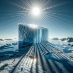 Create an image that represents the post title "Unraveling the Concern: Ice Age Shadows, Rising Temperatures"